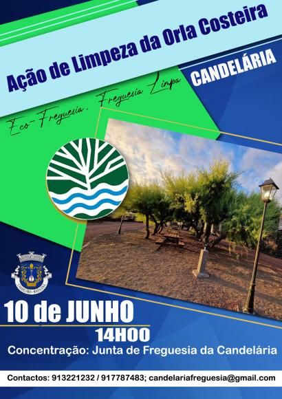 Junta de Freguesia de Candel&aacute;ria -  A&ccedil;&atilde;o de limpeza da orla costeira
