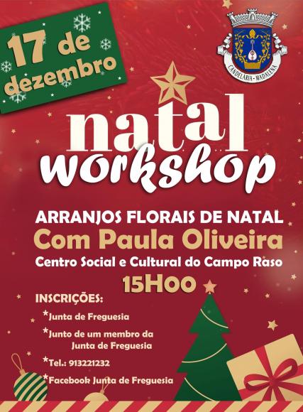 WORKSHOP - ARRANJOS FLORAIS DE NATAL
