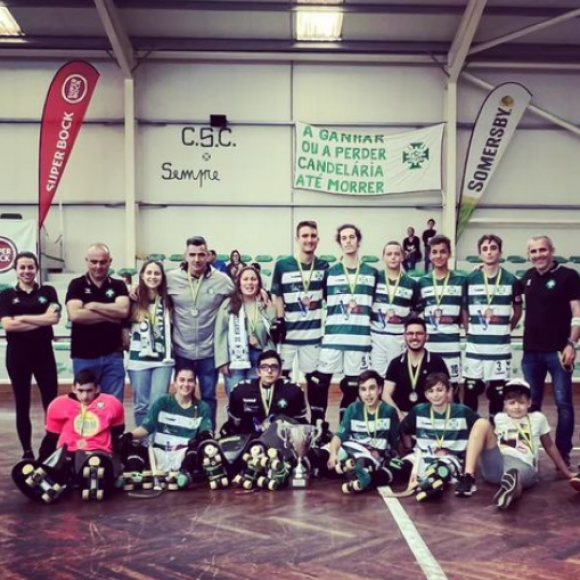 Equipa Hóquei em Patins de Candelária do escalão de sub17 são Campeões