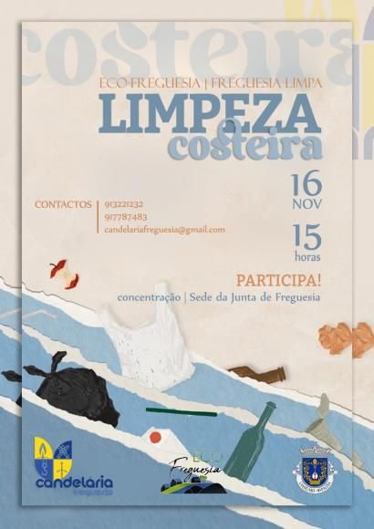Junta de Freguesia de Candelária - Ação de limpeza da orla costeira - Eco-Freguesia