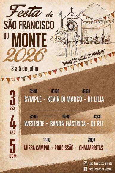 Festa de S&atilde;o Francisco do Monte 2026