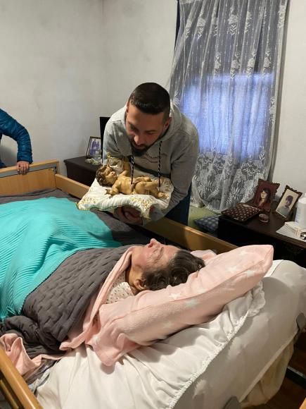Visita da Catequese com o Menino Jesus aos Enfermos. 
